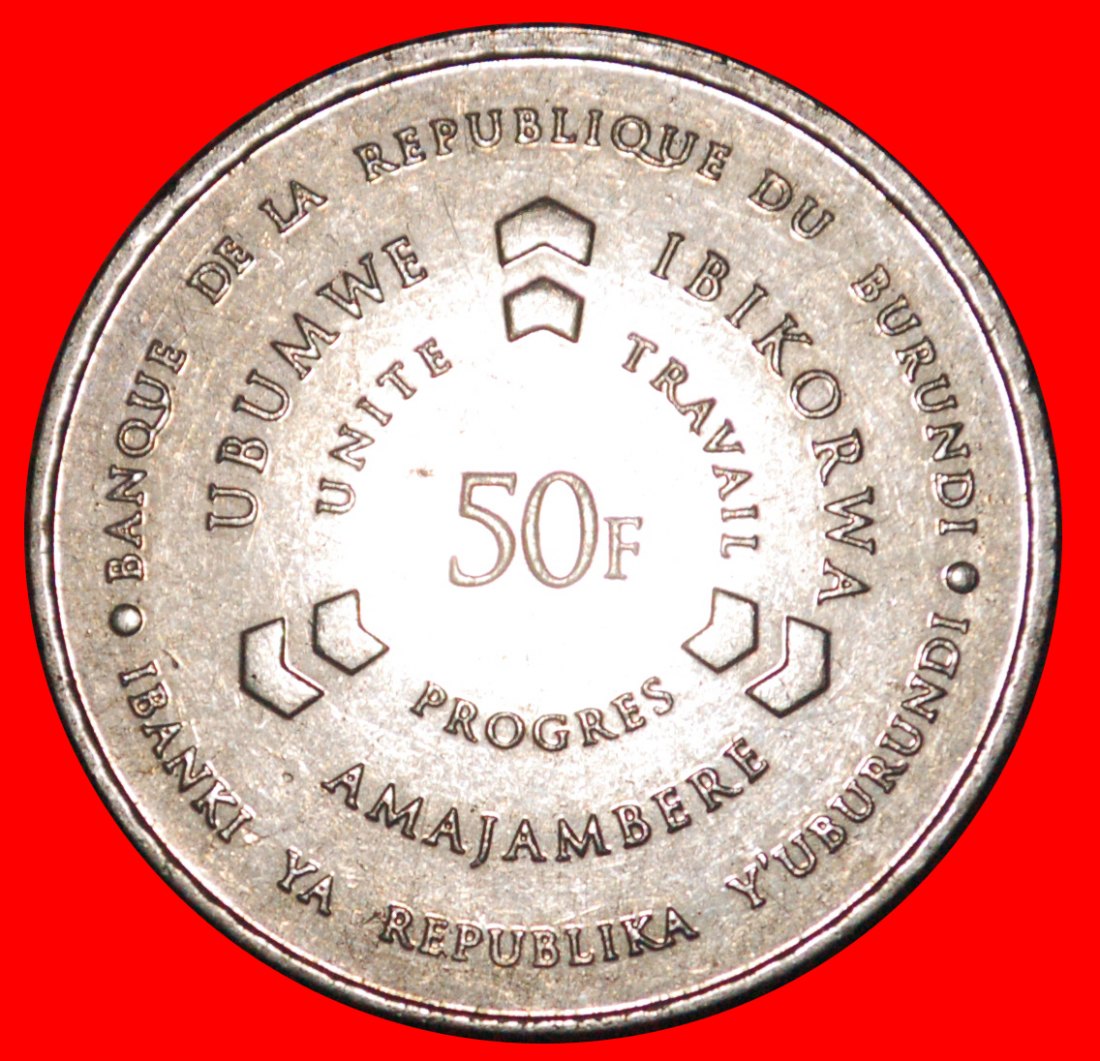  * DRUM: BURUNDI ★ 50 FRANCS 2011 MINT LUSTRE!★LOW START ★ NO RESERVE!   