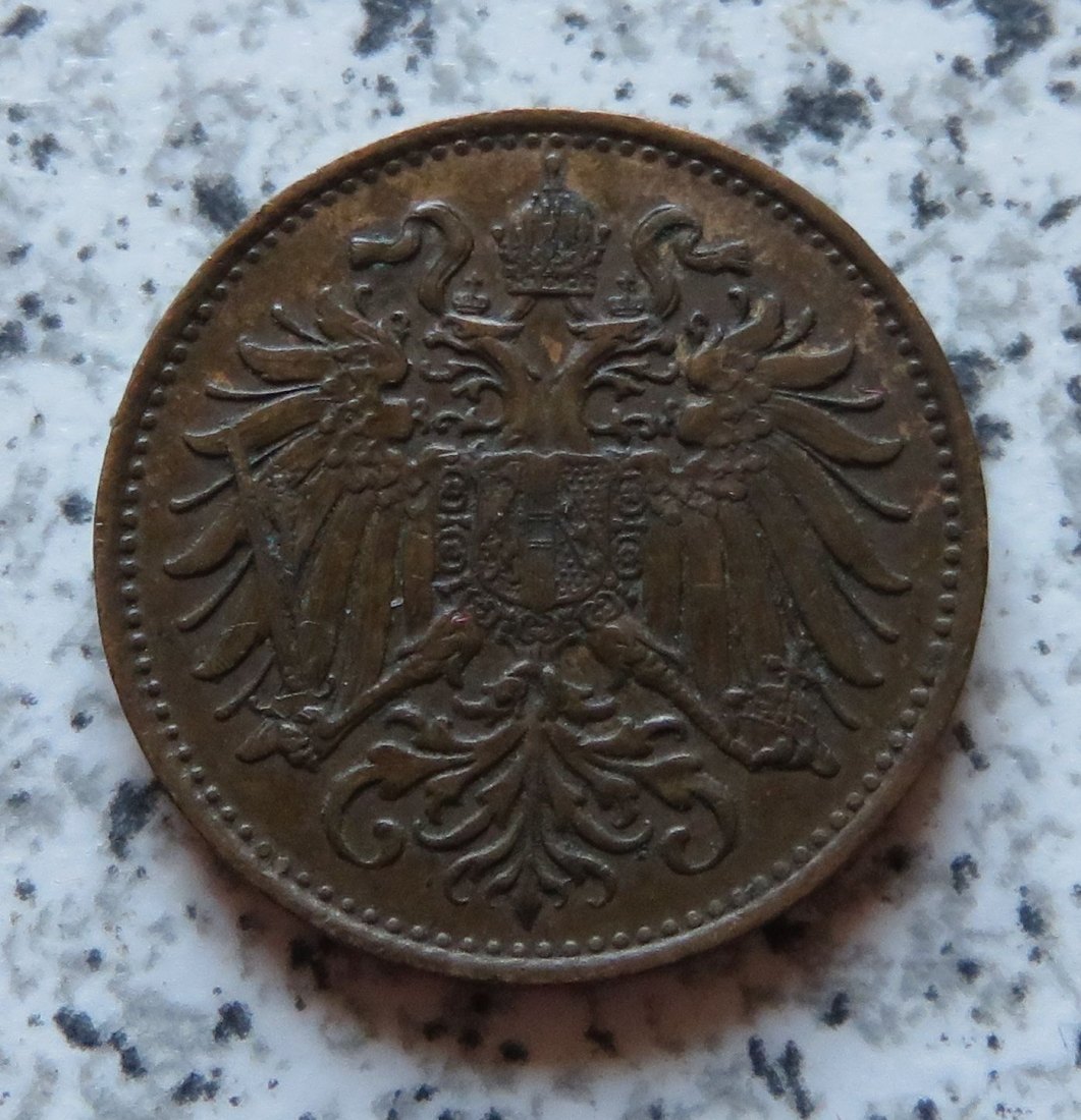  Österreich K & K 2 Heller 1894   