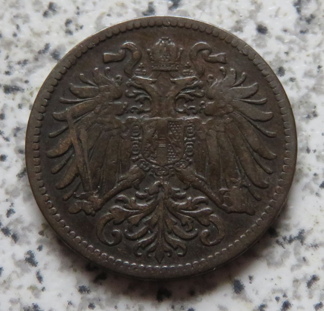  Österreich K & K 2 Heller 1899   