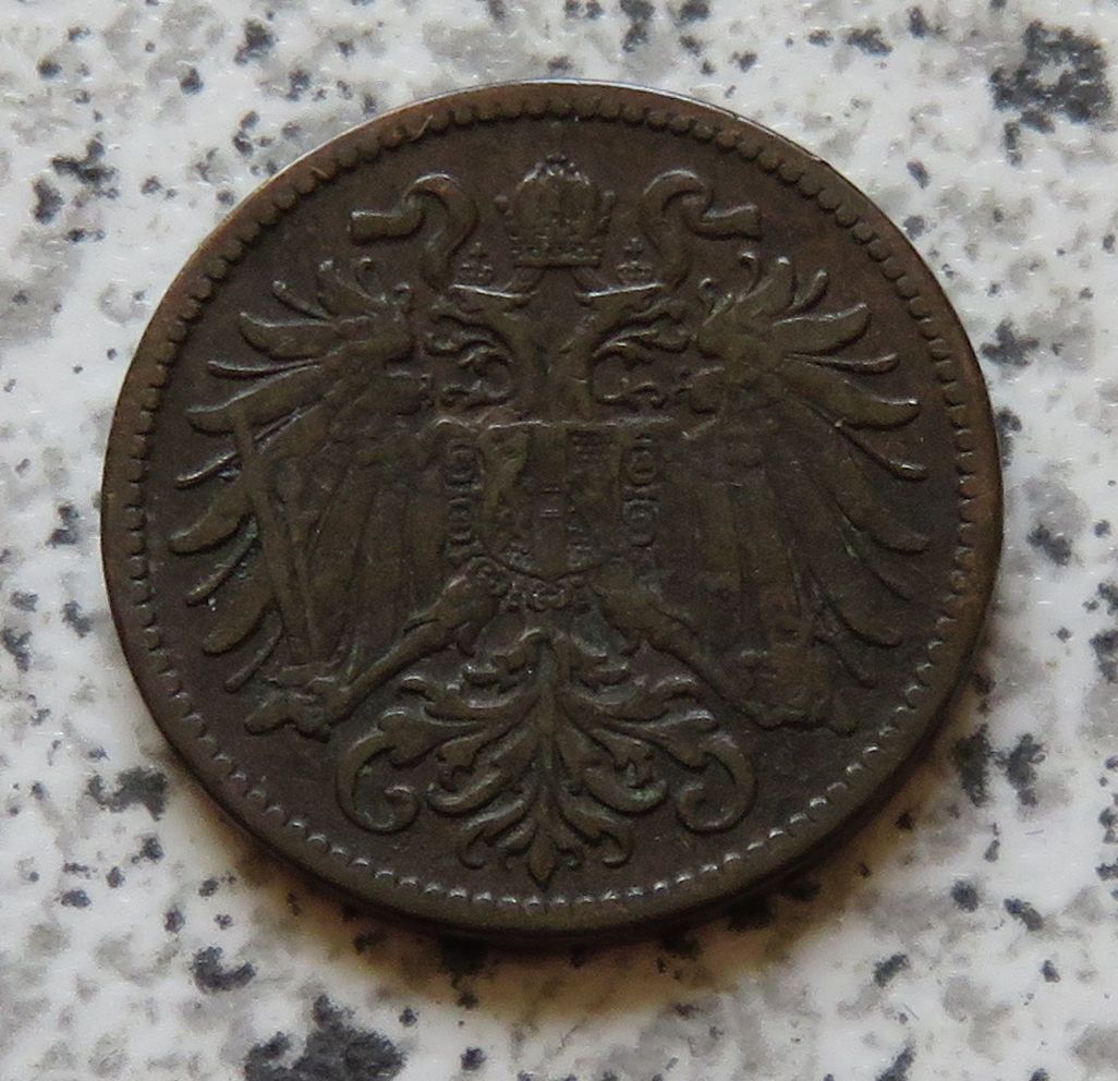  Österreich K & K 2 Heller 1906   