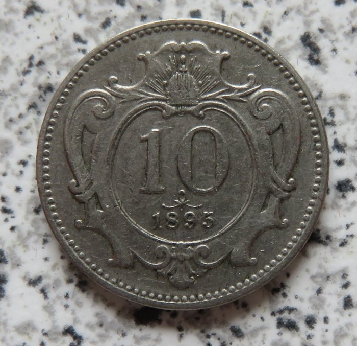  Österreich K & K 10 Heller 1895   