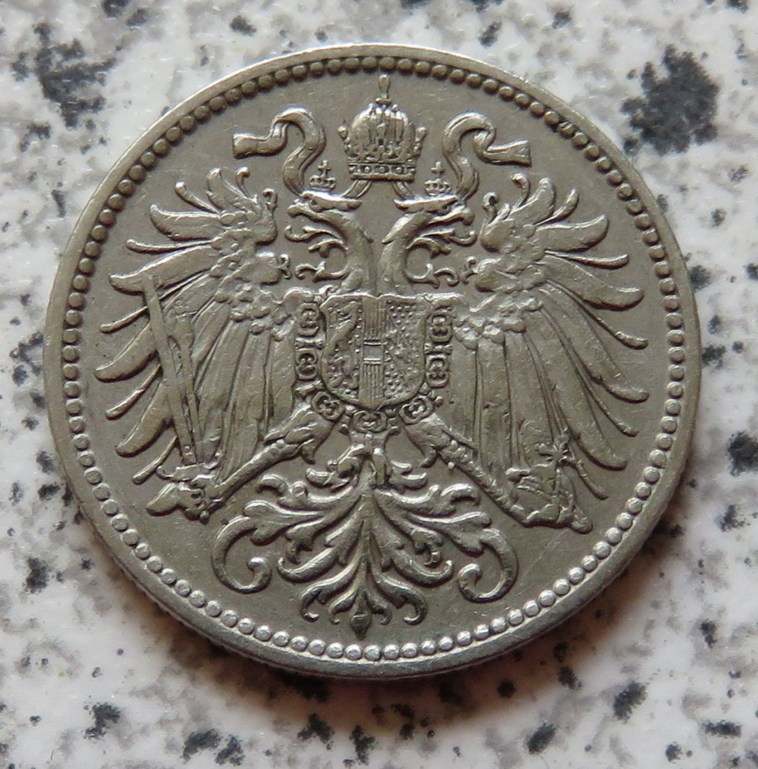  Österreich K & K 10 Heller 1907   