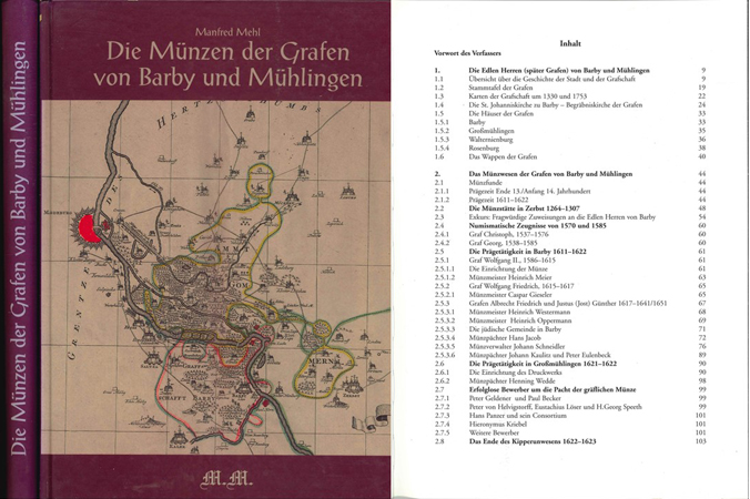  M. Mehl; Die Münzen der Grafen von Barby und Mühlingen; Hamburg   