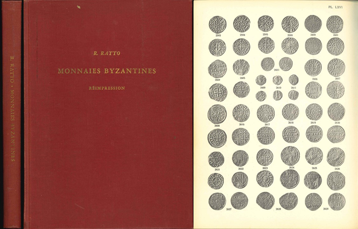 R. Ratto; Monnaies Byzantines, Réimpression; Amsterdam, 1959   