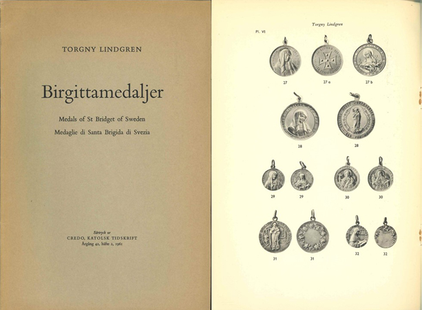  T.Lindgren; Birgittamedaljer; Medals of St. Bridget of Sweden; 1961   