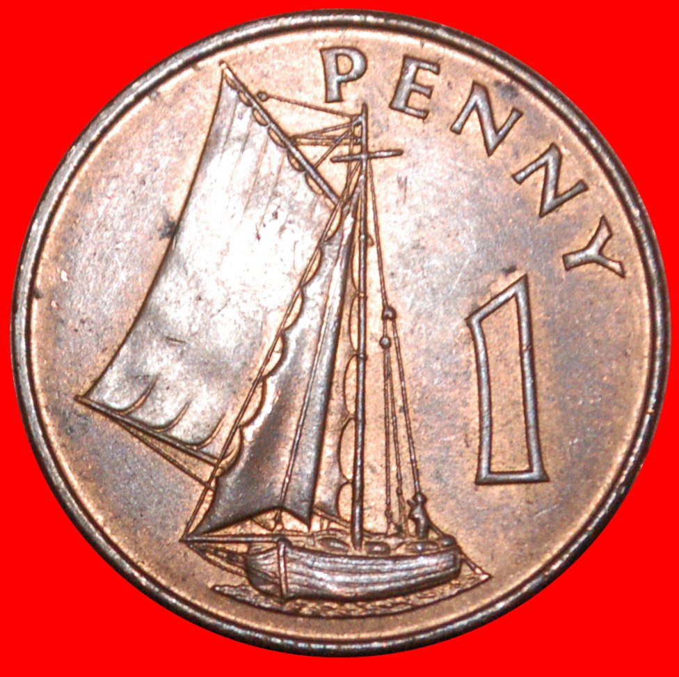  * GREAT BRITAIN: THE GAMBIA ★ 1 PENNY 1966 SHIP UNC MINT LUSTRE! LOW START ★ NO RESERVE!   