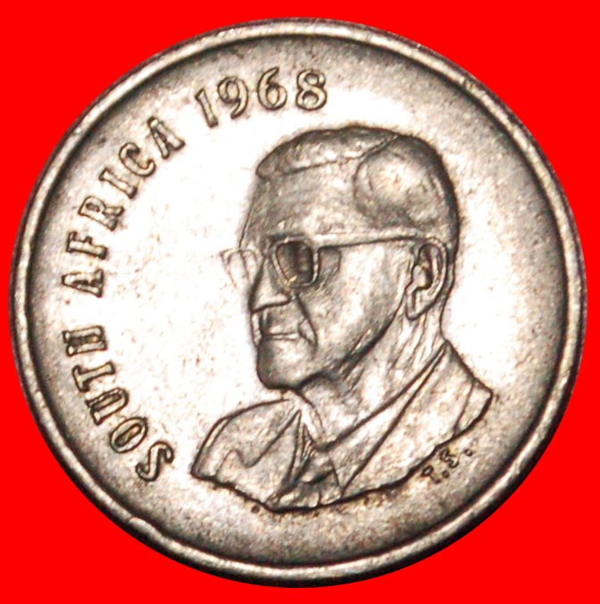 * CHARLES SWART ENGLISCHE LEGENDE: SÜDAFRIKA ★ 5 CENT 1968 KRAN!★OHNE VORBEHALT!