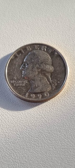  USA Quarter Dollar 1990 D Umlauf   