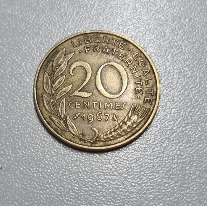  Frankreich 20 Centimes 1967 Umlauf   