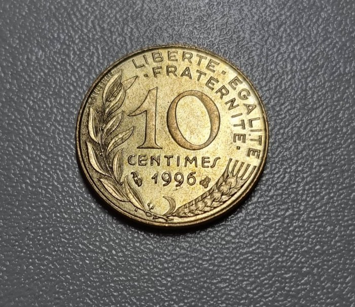  Frankreich 10 Centimes 1996 Umlauf   