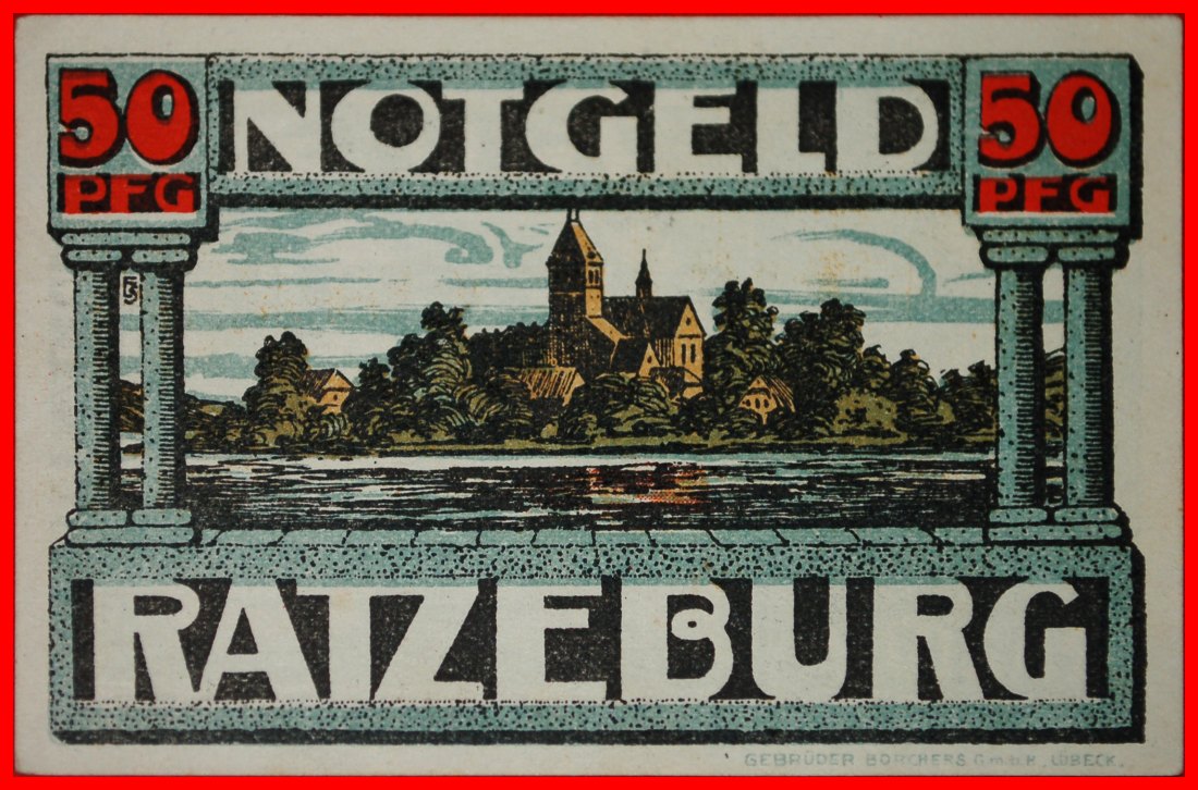  * SCHLESWIG-HOLSTEIN: GERMANY RATZEBURG★50 PFENNIGS (1921) RAZIVIA UNC CRISP★LOW START ★ NO RESERVE!   