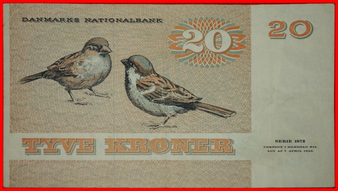  * SPATZEN (1972-1988): DÄNEMARK★ 20 KRONER 1983! VERÖFFENTLICHT WERDEN! VZGL KNACKIG★OHNE VORBEHALT!   