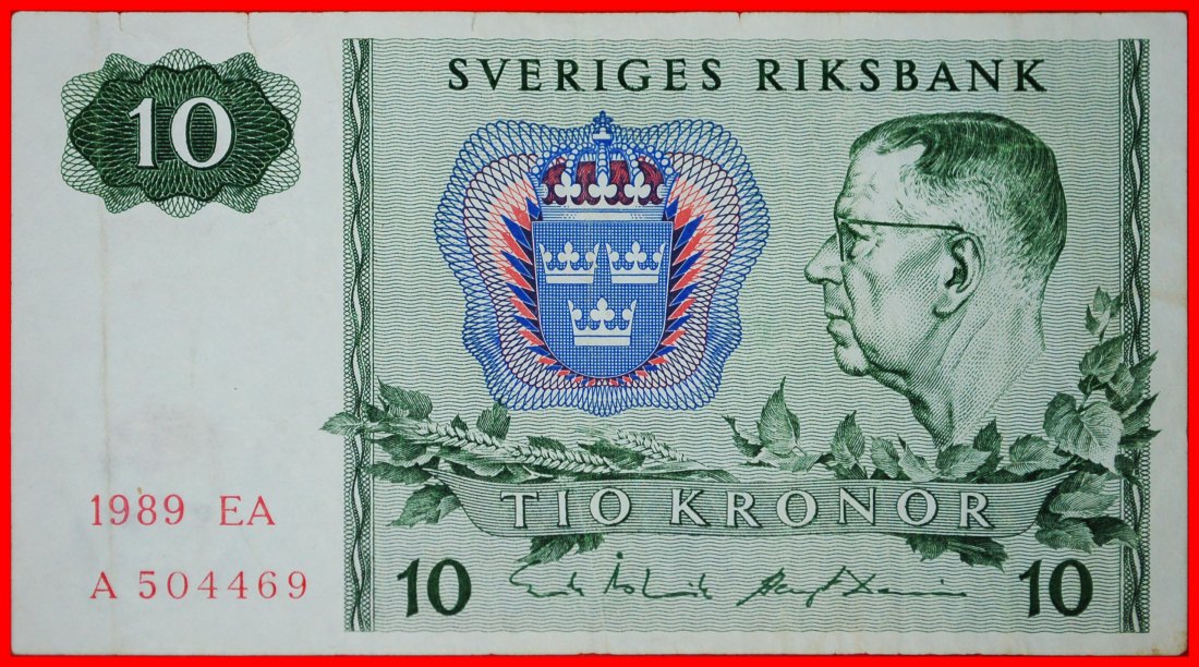 * AURORA BOREALIS (1963-1990): SWEDEN ★ 10 CROWNS 1989 CRISP! ★LOW START ★ NO RESERVE!