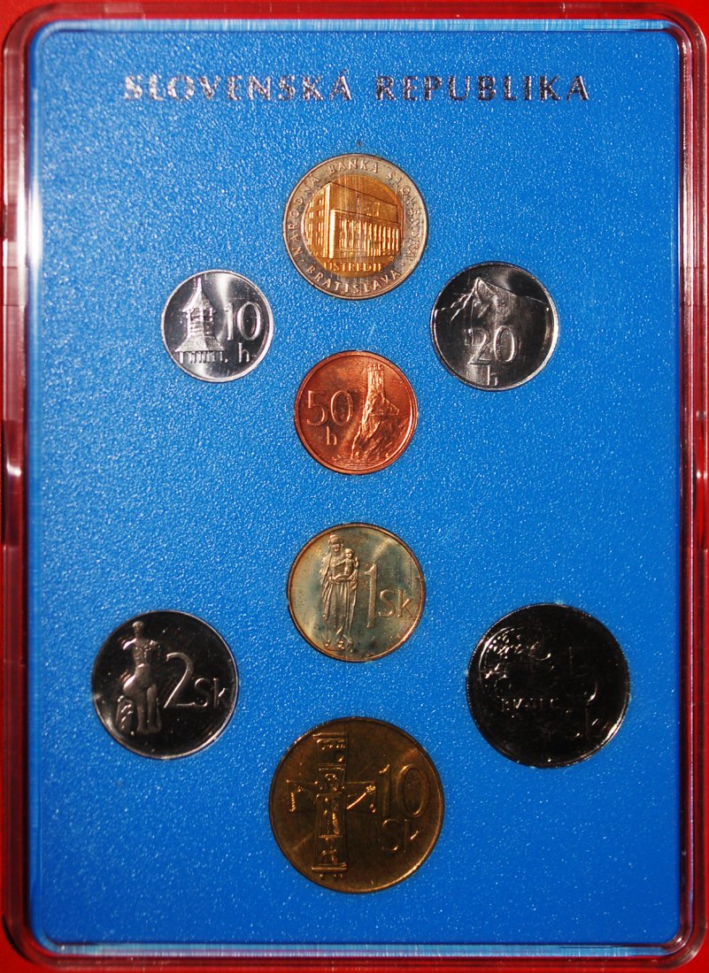  * RARITY: SLOVAKIA ★ 10-20-50 HELLER 1-2-5-10 CROWNS 1999 JUST PUBLISHED!★LOW START ★ NO RESERVE!   