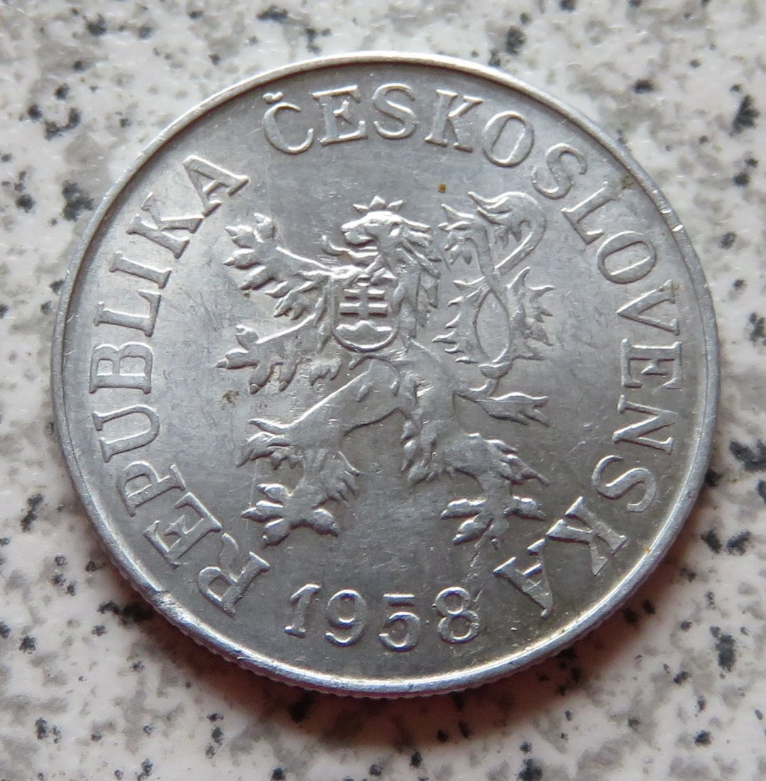  Tschechoslowakei 10 Heller 1958   