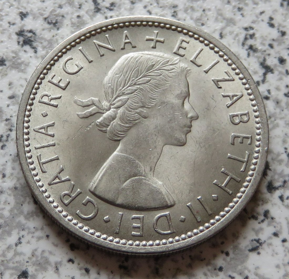  Großbritannien 2 Shilling 1967 / Florin 1967   