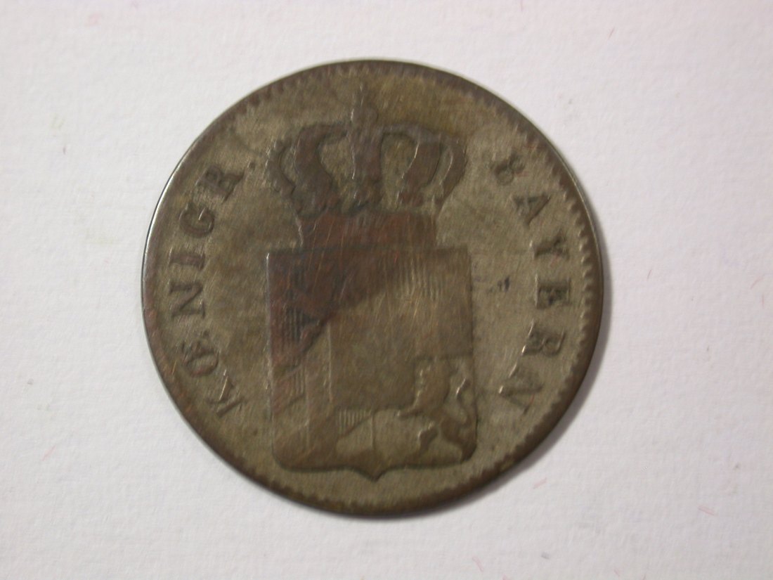  H10  Bayern  3 Kreuzer  1851 in s-ss   Originalbilder   
