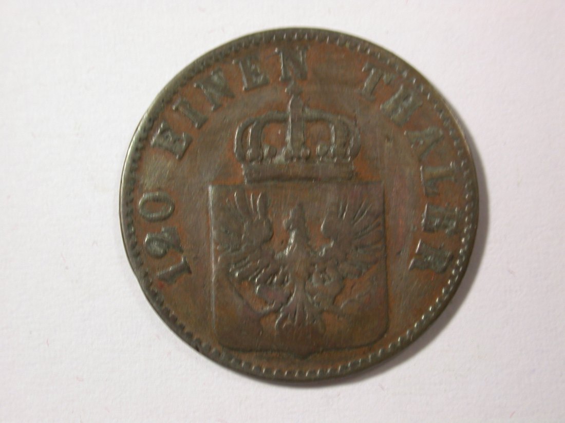  H10  Preussen  3 Pfennig 1851 A in s/s-ss  Originalbilder   
