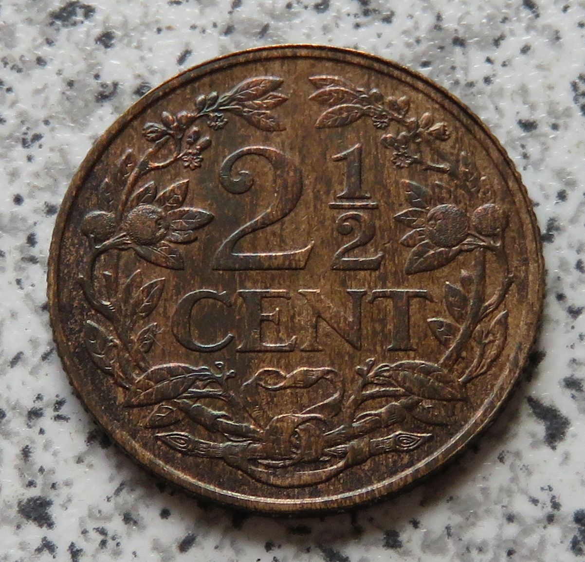  Niederlande 2,5 Cent 1916 / 2 1/2 Cent 1916, Erhaltung   