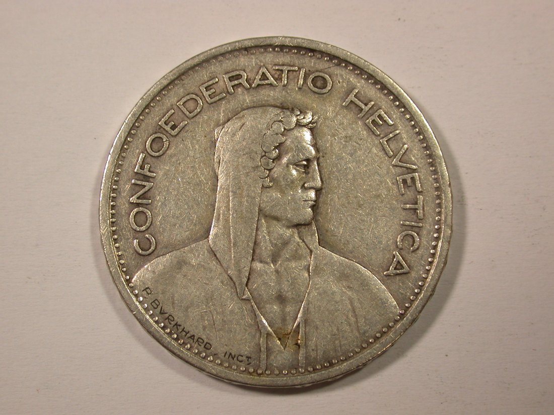  H11  Schweiz  5 Franken Silber, Alphirt 1931 in ss    Originalbilder   