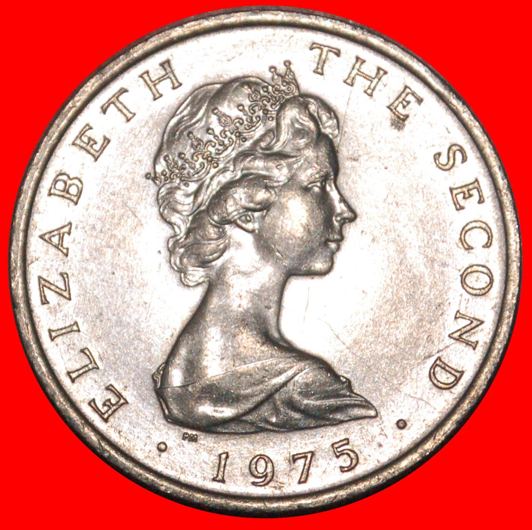  * GROSSBRITANNIEN (1971-1975):INSEL MAN★10 NEU PENCE 1975! ELISABETH II. (1953-2022)★OHNE VORBEHALT!   