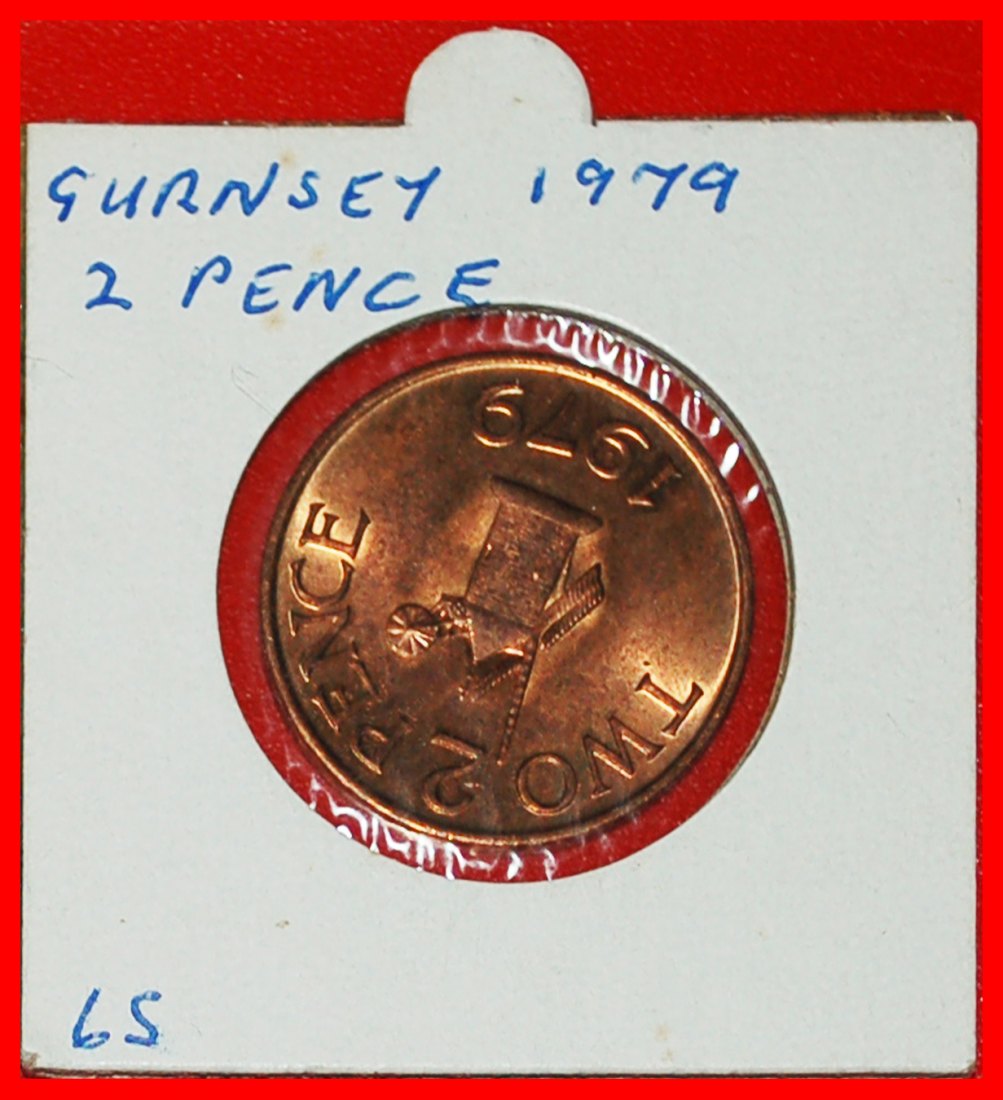 * GROSSBRITANNIEN (1977-1981): GUERNSEY ★ 2 PENCE 1979 BU! ELISABETH II. (1953-2022) ★OHNE VORBEHALT