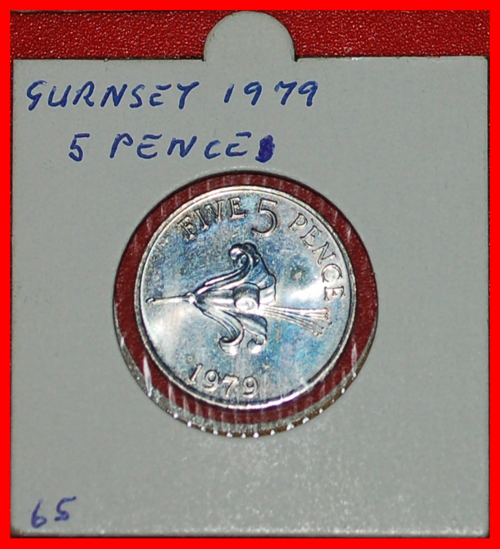 * GROSSBRITANNIEN (1977-1981): GUERNSEY ★ 5 PENCE 1979 BU! ELISABETH II. (1953-2022) ★OHNE VORBEHALT