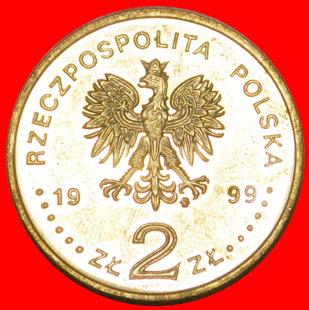  * POET OF RUSSIA 1809-1849 RARE: POLAND ★ 2 ZLOTY 1999 NORDIC GOLD UNC! LOW START★ NO RESERVE!   