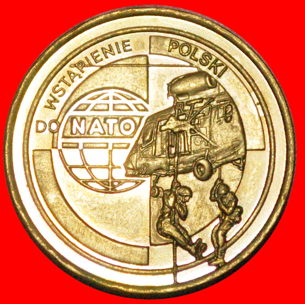 * HELICOPTER RARE: POLAND ★ 2 ZLOTY 1999 NORDIC GOLD UNC MINT LUSTRE! LOW START★ NO RESERVE!