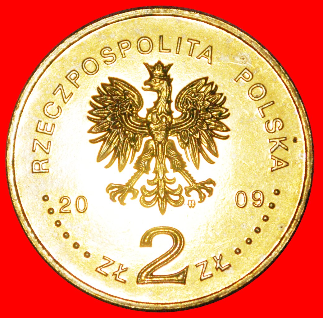  * EINMARSCH DEUTSCHLANDS: POLEN ★2 ZLOTY 1939 2009 NORDISCHES GOLD STG STEMPELGLANZ! OHNE VORBEHALT!   