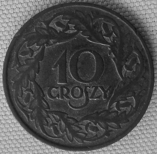  Polen bes. Gebiete, 10 Groszy 1923 Zink, Jäger N 625   