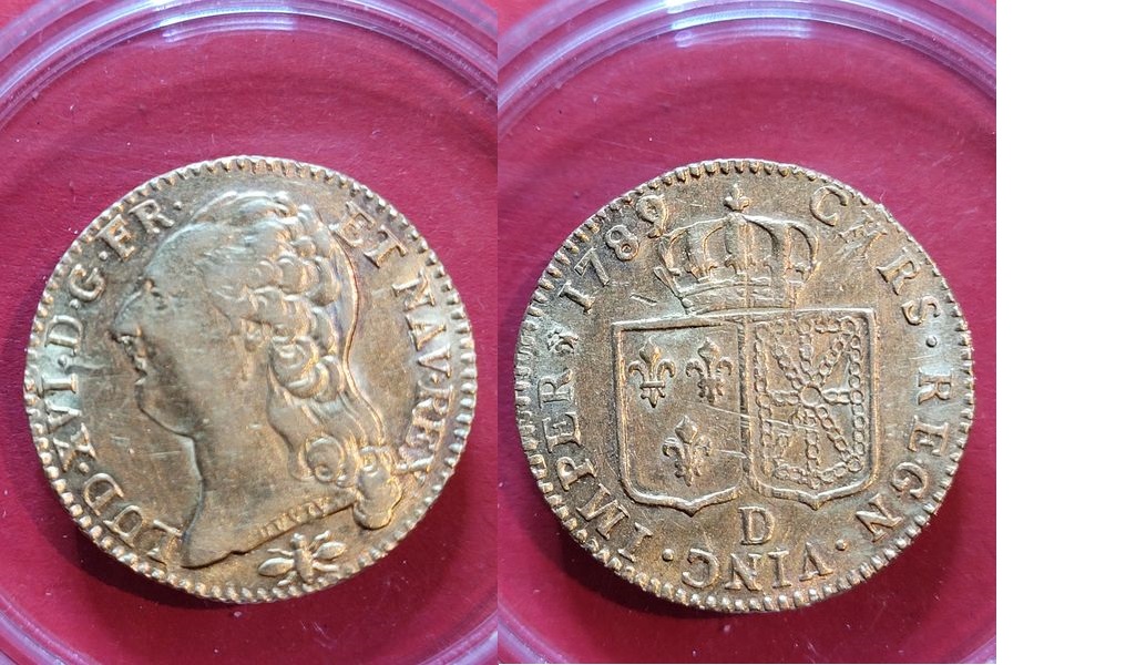  Frankreich Louis d´or 1789 D Orleans vz &rt;RR Münzenankauf Frank Maurer Koblenz T224   