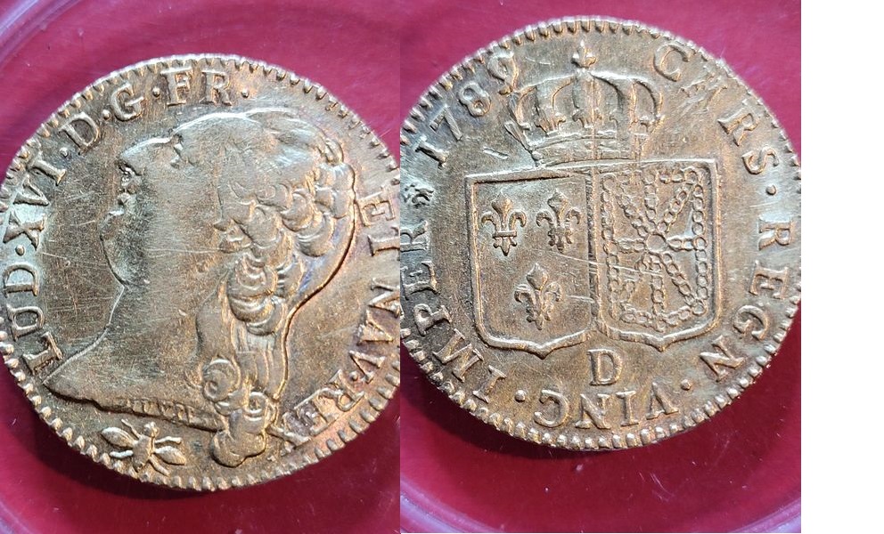  Frankreich Louis d´or 1789 D Orleans vz &rt;RR Münzenankauf Frank Maurer Koblenz T224   