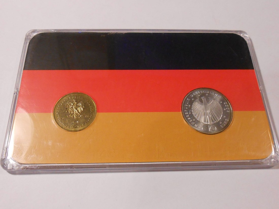  Deutschland EURO Sondersatz zur Fußballweltmeisterschaft 2006 mit 10 € Silber   