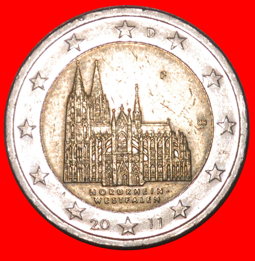 * NORTH RHINE-WESTPHALIA: GERMANY ★ 2 EURO 2011F! ★LOW START ★ NO RESERVE!!!