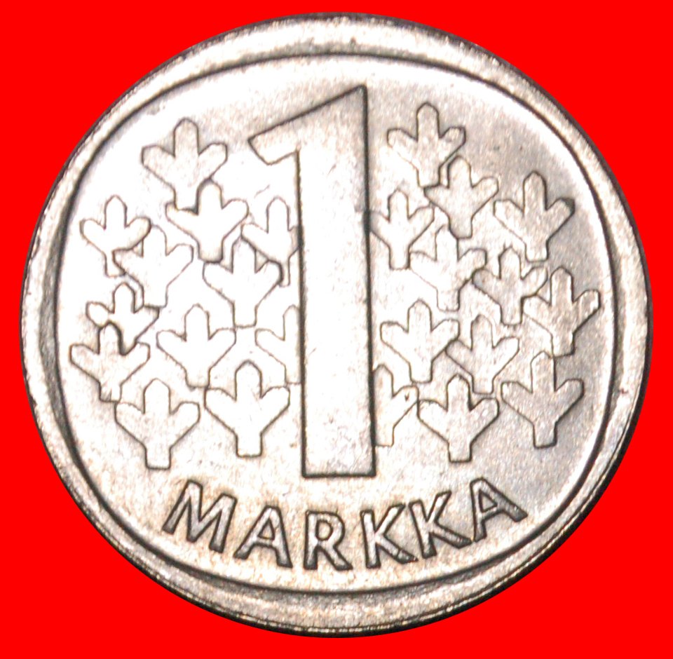  * LÖWE (1969-1993): FINNLAND ★ 1 MARK 1991M STG STEMPELGLANZ!  OHNE VORBEHALT!   