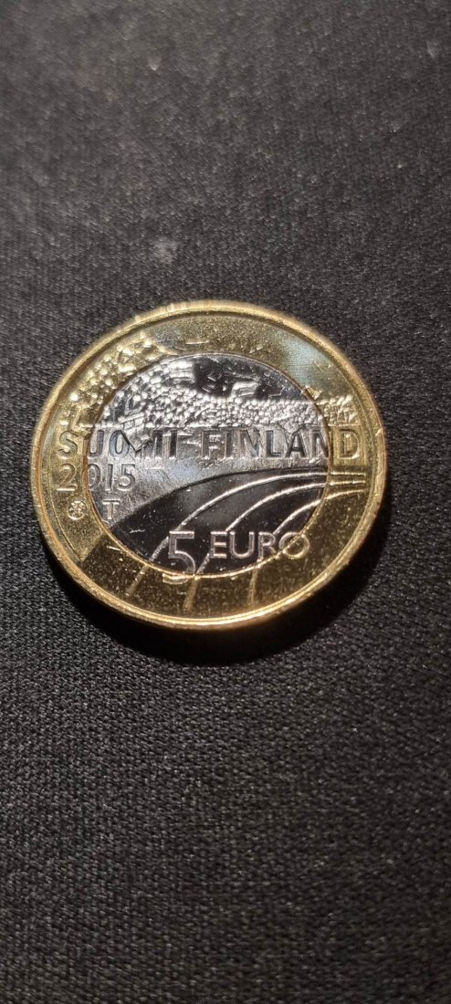  5 Euro Finnland 2015 Sport - Eiskunstlauf   