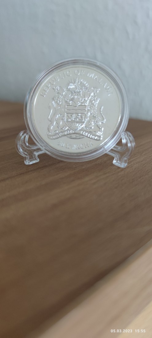  1 Oz Unze 0,999 Silber Republic of Malawi 50 Kwacha 2011   