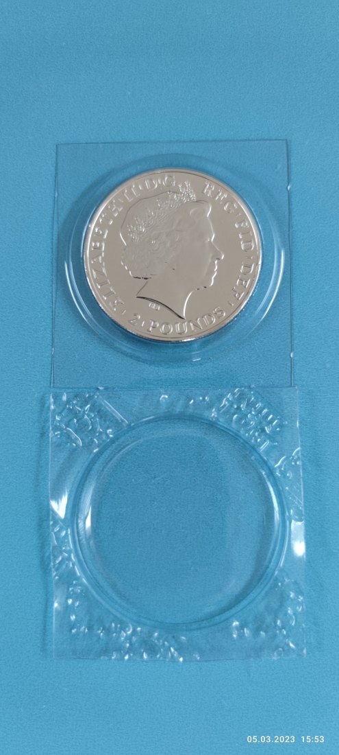  1 Oz Unze Feinsilber Britannia 2011 2 Pounds   
