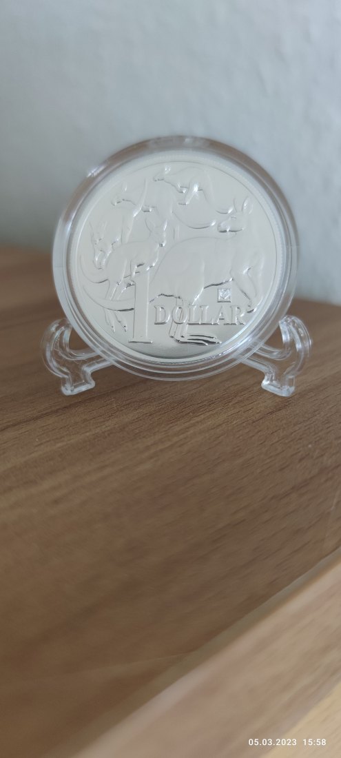  1 Oz Unze 0,999 Silber Mob of Roos Royal Australian Mint RAM 2019 privy Panda   