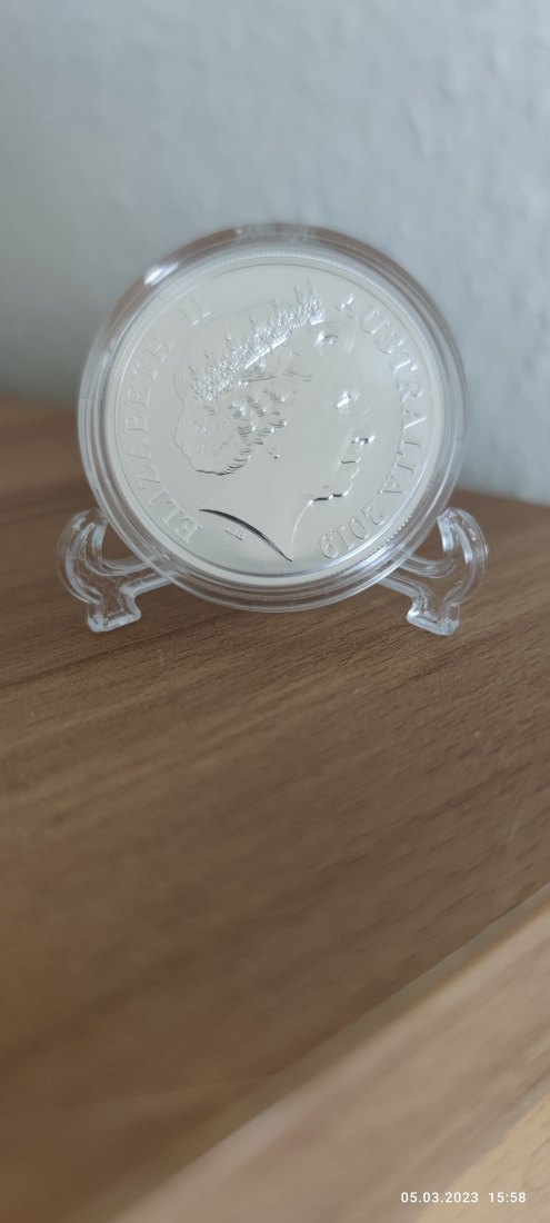  1 Oz Unze 0,999 Silber Mob of Roos Royal Australian Mint RAM 2019 privy Panda   