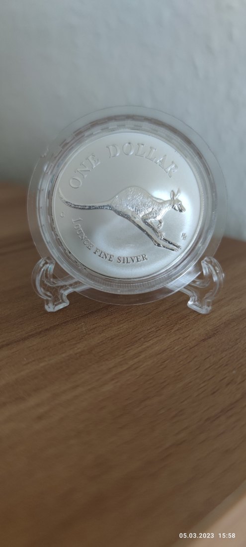 1 Oz Unze 0,999 Silber Känguru Kangaroo Royal Australian Mint RAM 1994 One Dollar