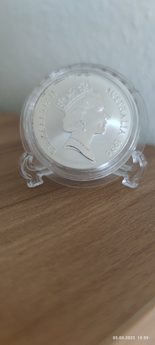  1 Oz Unze 0,999 Silber Känguru Kangaroo Royal Australian Mint RAM 1994 One Dollar   