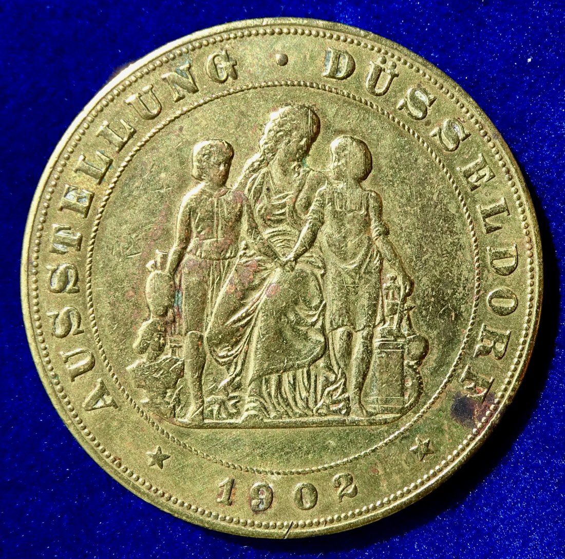  Düsseldorf 1902, VDI Medaille der Maschinenfabrik Schuler, Göppingen / Württemberg   
