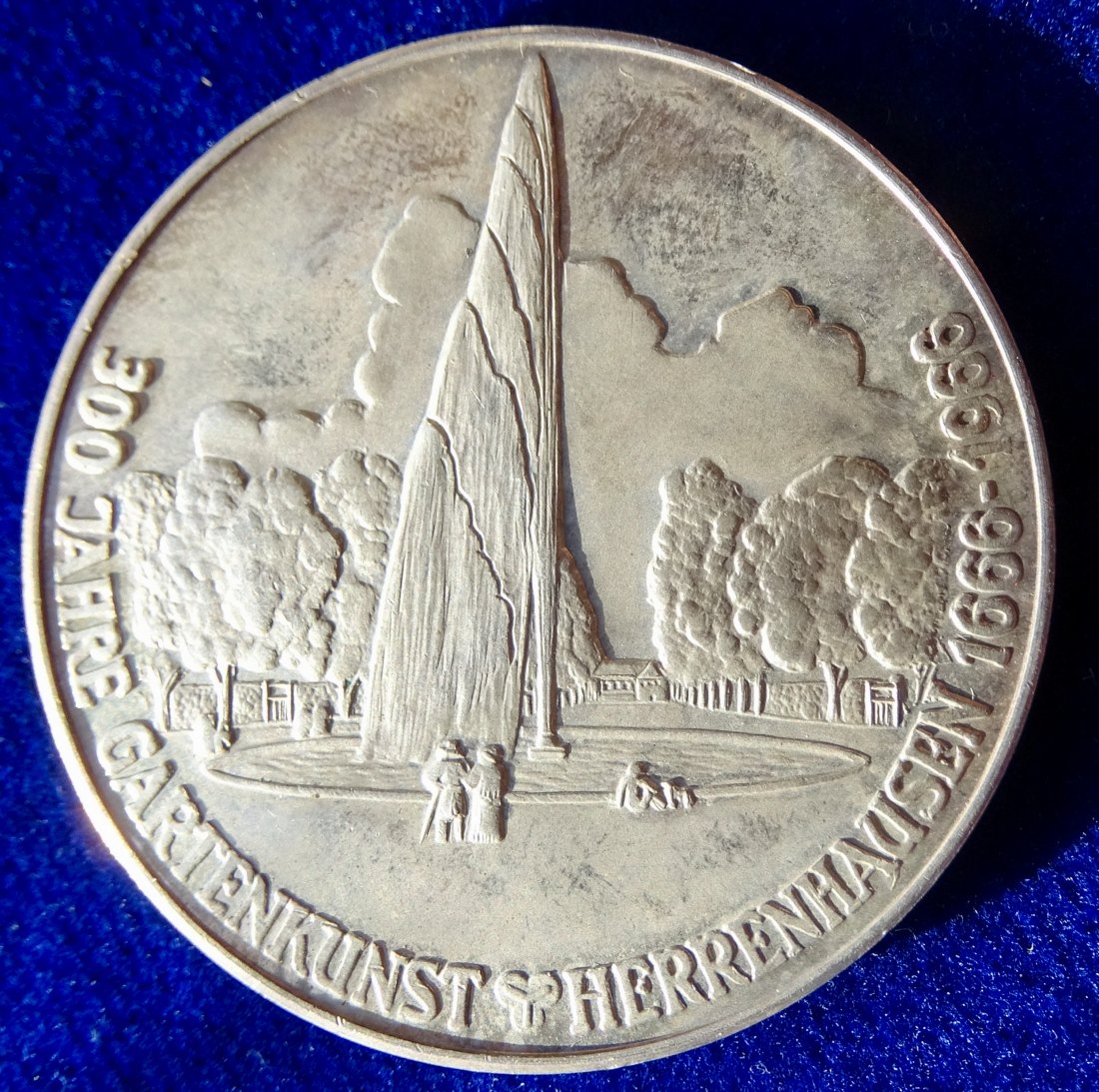  Hannover- Herrenhausen, Niedersachsen Silber- Medaille 1966 von Josef Kapitz   