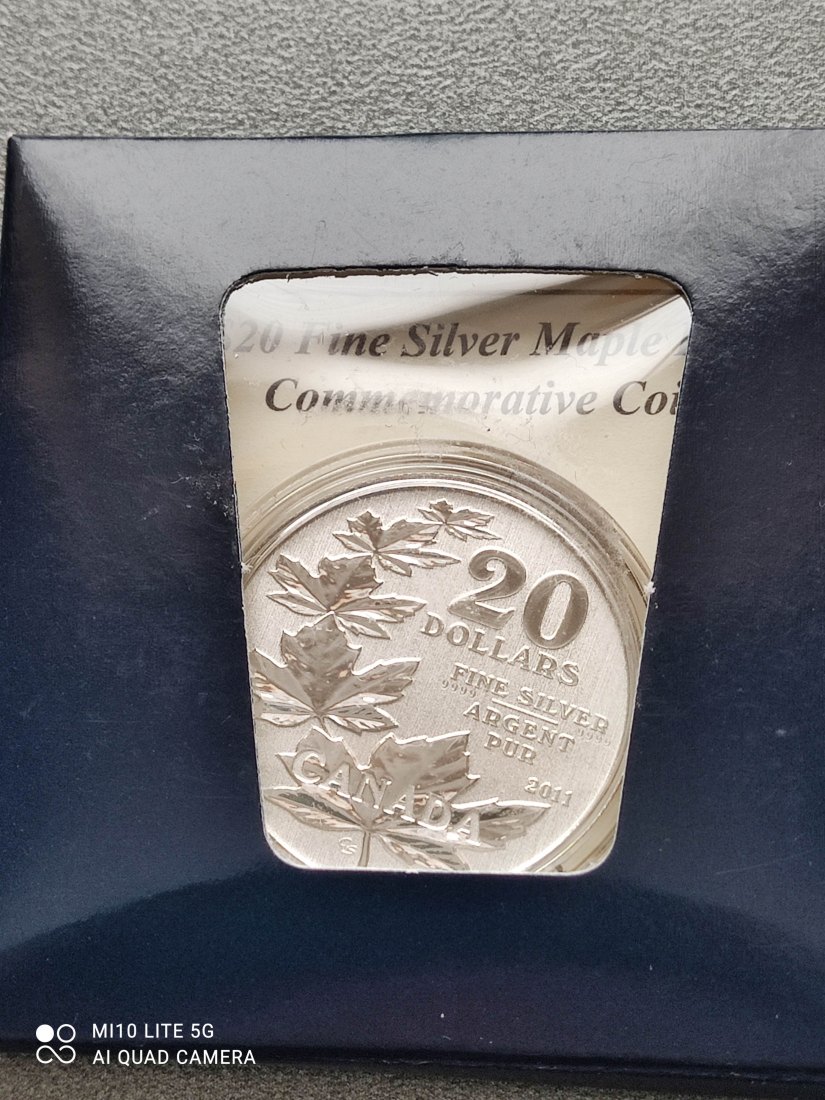  Canada Kanada 20 Dollars 2011 1/4 Oz Feinsilber Sammlermünze Maple Leaf   