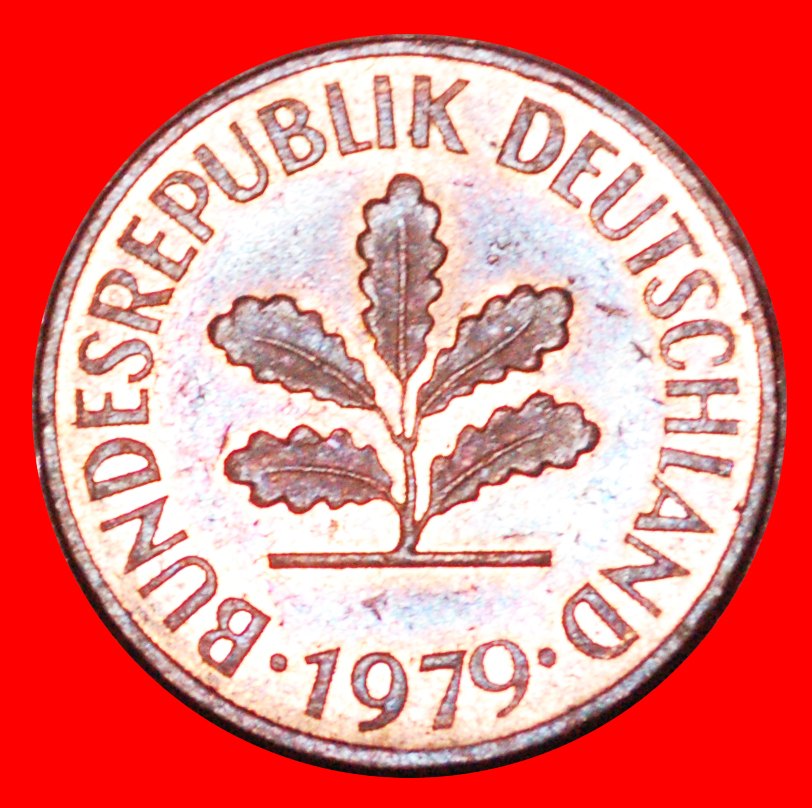  * ROGGEHREN (1967-2001): DEUTSCHLAND★ 2 PFENNIG 1979J STEMPEL 3+B! VZGL STEMPELGLANZ★OHNE VORBEHALT!   