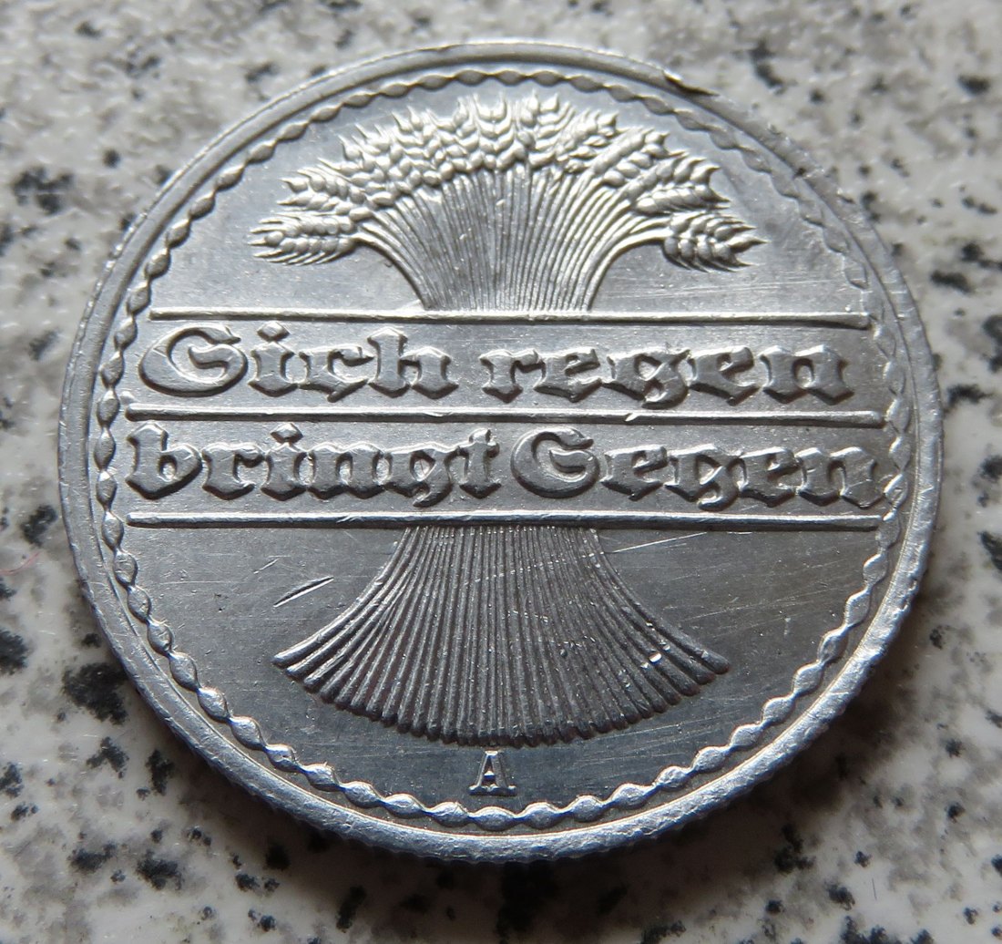  Weimarer Republik 50 Pfennig 1919 A   