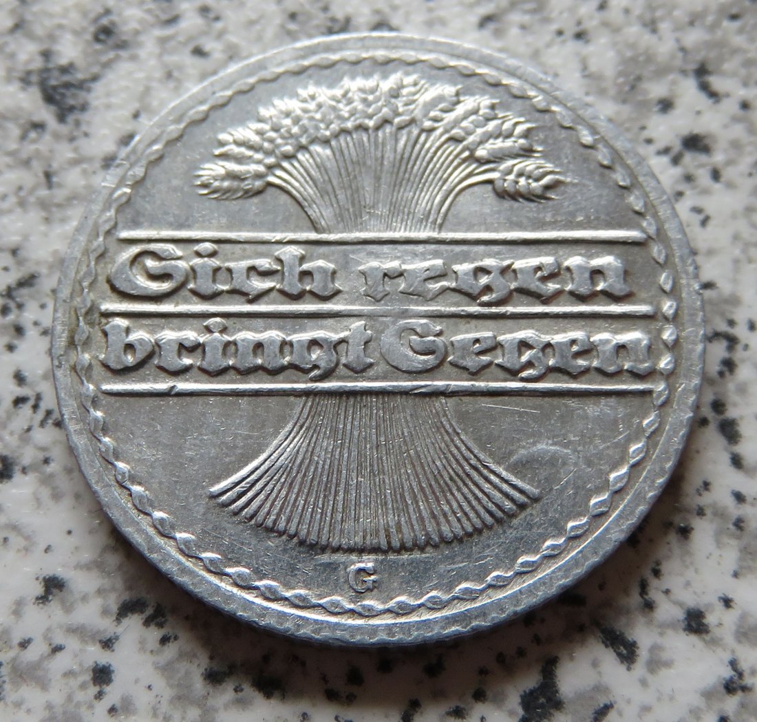  Weimarer Republik 50 Pfennig 1920 G   