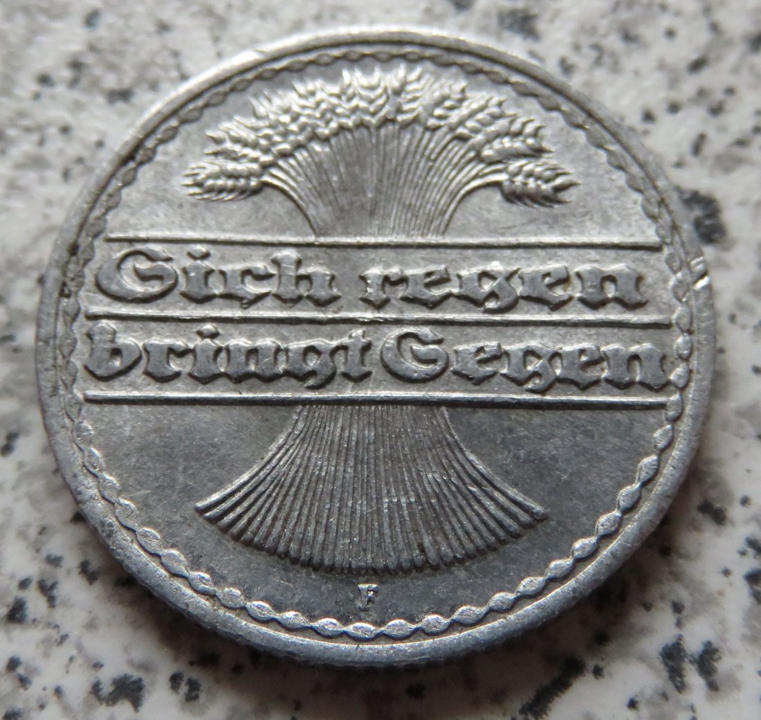 Weimarer Republik 50 Pfennig 1921 F   